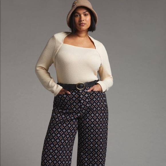🌸ANTHROPOLOGIE MAEVE PONTE CROPPED PANTS🌸 - Picture 1 of 8